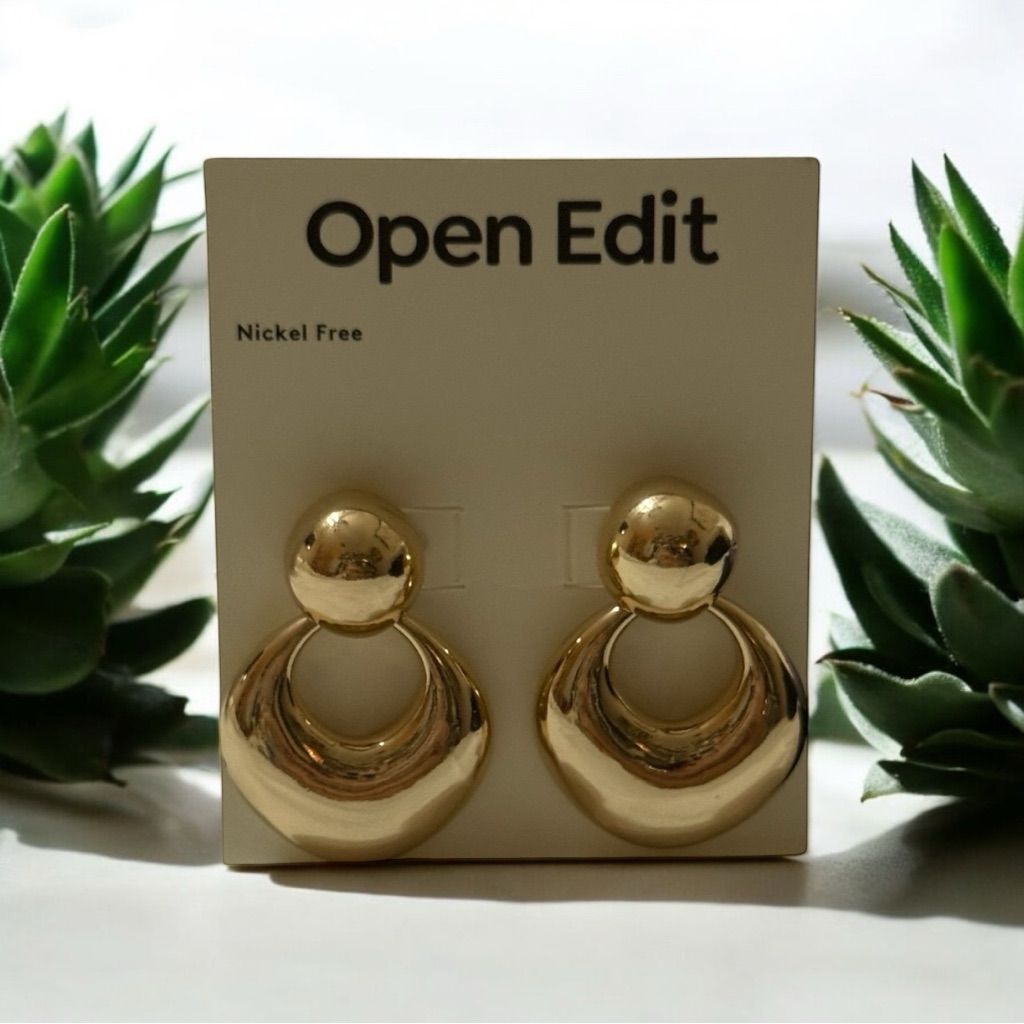 Nordstrom Open Edit Gold Hoop Earrings 18$